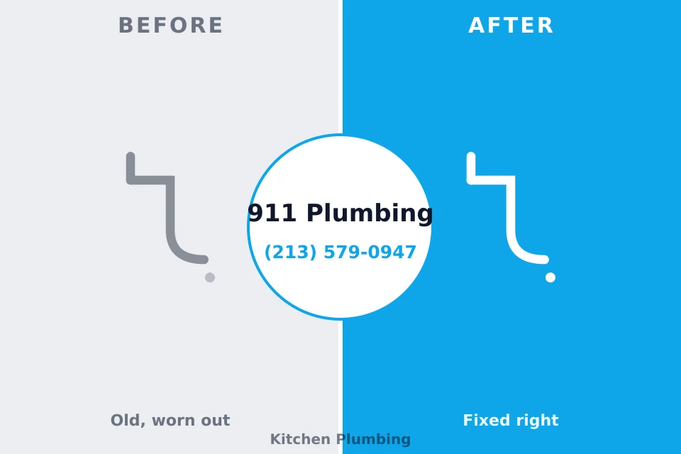 Before and after: plumbing repair Stockton, KS